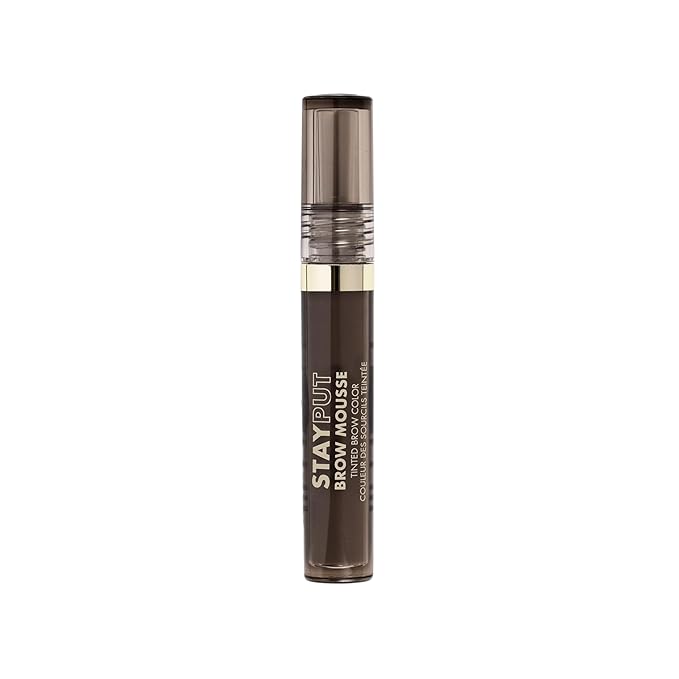 Milani Brow Tint- Stay Put Tinted Brow Mousse, Nourishing, High-Pigment infused with Shea Butter, Jojoba Seed Oil & Panthenol Vitamin B5 - Brown Black-Velvo Beauty