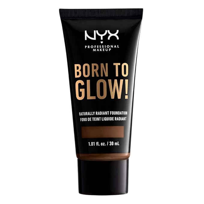 NYX PROFESSIONAL MAKEUP Born To Glow Naturally Radiant Foundation, Medium Coverage - Deep-Velvo Beauty
