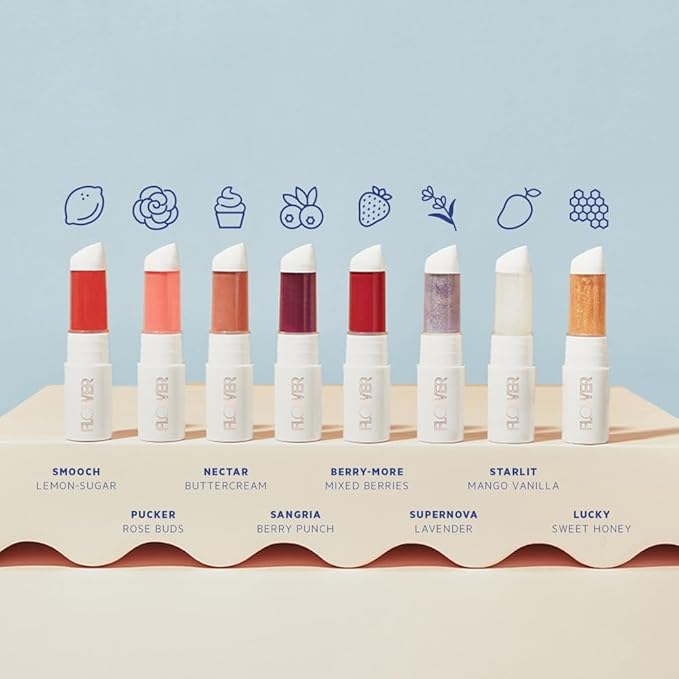 FLOWER Beauty By Drew Barrymore Perfect Pout Hydrating Lip Mask - Soothes + Softens Lips + Natural-Looking Tint - Recovery Lip Treatment + Moisturizes + Hydrates Lips - Scented - Cruelty-Free + Vegan ( Lucky)-Velvo Beauty