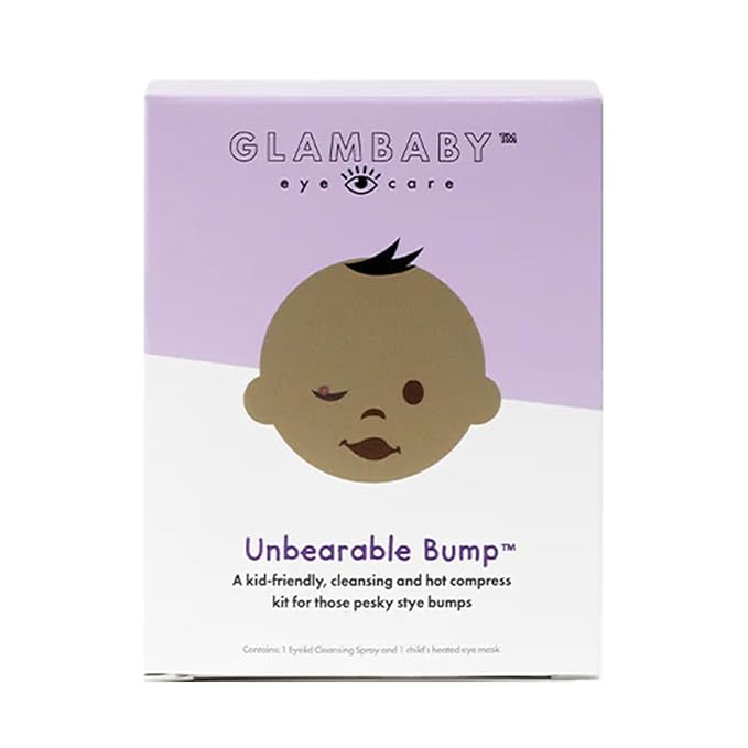 GlamBaby Eye Care - Unbearable Bump™ Kit - stye kit for kids - heat and cooling mask - cleansing spray for eyelid debris-Velvo Beauty