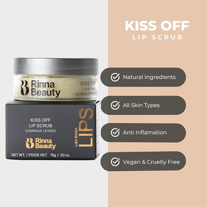 Rinna Beauty Kiss Off Lip Scrub, 0.53 oz-Velvo Beauty