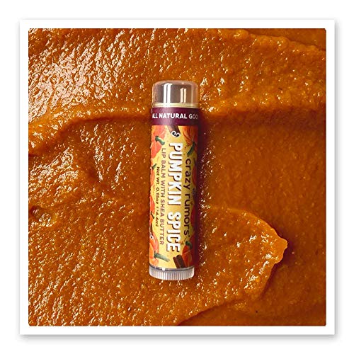 Crazy Rumors Pumpkin Spice Lip Balm. 100% Natural, Vegan, Plant-Based, Made in USA (1-Pack)-Velvo Beauty