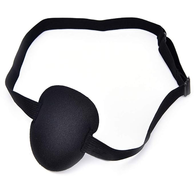 Eye Patch Adult Kid's Adjustable Soft and Comfortable Eye Patch Single Eye Mask for Recovery Eye Amblyopia Halloween Party Decoration 3 Pack-Velvo Beauty