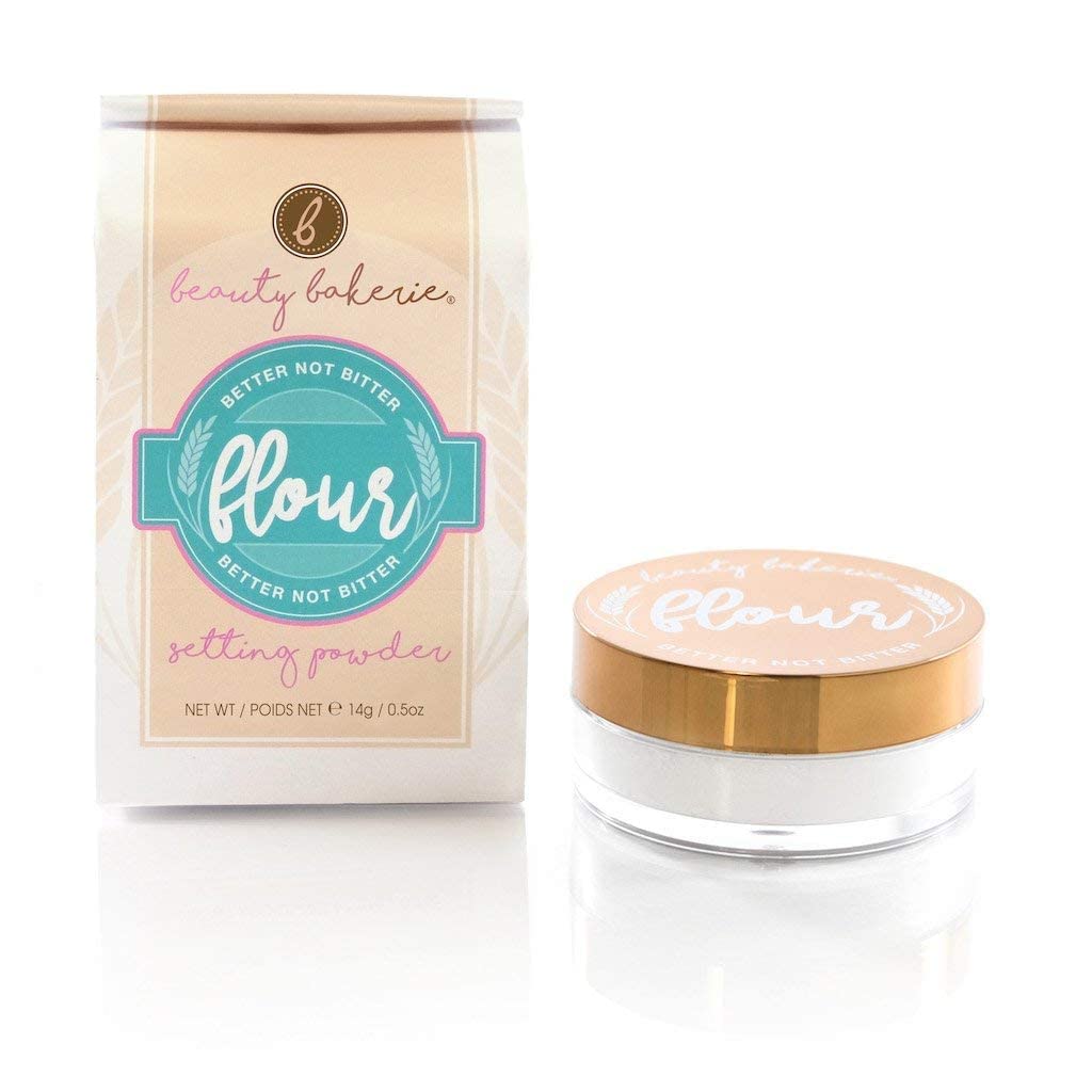 Beauty Bakerie Flour Setting Powder for Foundation, Loose Face Powder Makeup, Perfect for Oily Skin, Long-Lasting Matte Finish, Ideal for Baking and Blurring, 0.5oz, Rice (White)-Velvo Beauty