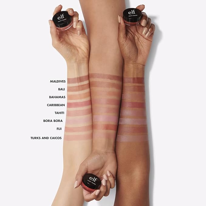 e.l.f. Putty Blush, Creamy & Ultra Pigmented Formula, Lightweight, Buildable Formula, Infused with Argan Oil & Vitamin E, Vegan & Cruelty-Free, Tahiti-Velvo Beauty