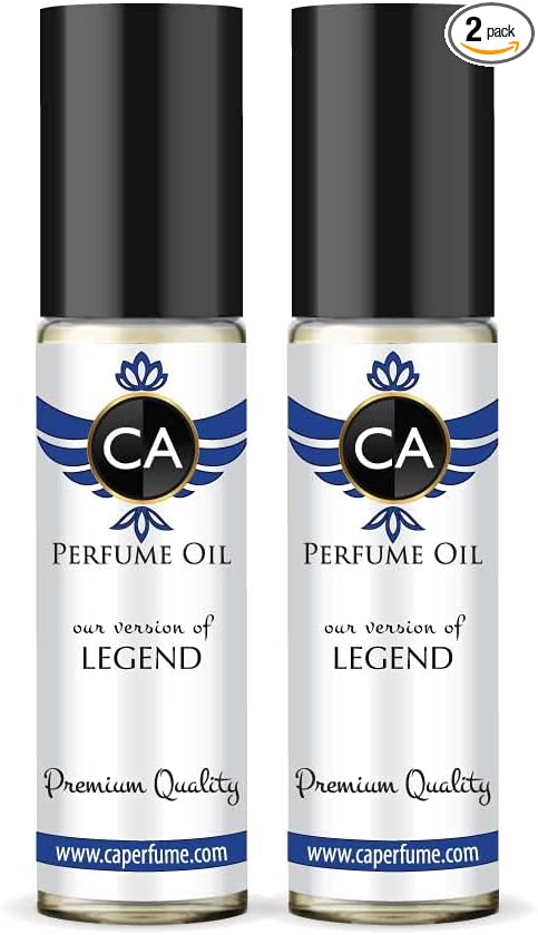 CA Perfume Impression of M.Blanc Legend For Men Replica Fragrance Body Oil Dupes Alcohol-Free Essential Aromatherapy Sample Travel Size Concentrated Long Lasting Attar Roll-On 0.3 Fl Oz-X2-Velvo Beauty