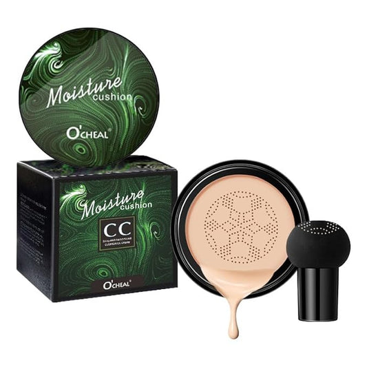 Mushroom Head Air Cushion BB Cream Foundation Cream for Face Makeup Concealer Cushion for Face Comestics Make Up Cushion Compact Ivory-Velvo Beauty