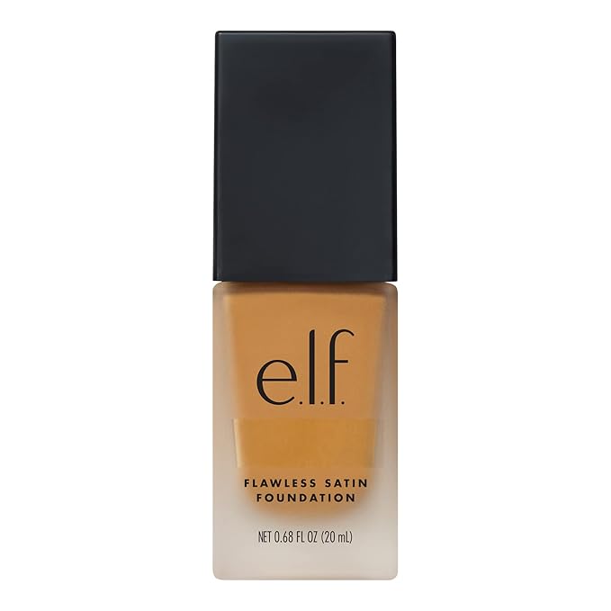 e.l.f. Flawless Finish Foundation, Lightweight & Medium Coverage, Semi-Matte Finish, Almond, 0.68 Fl Oz (20mL)-Velvo Beauty