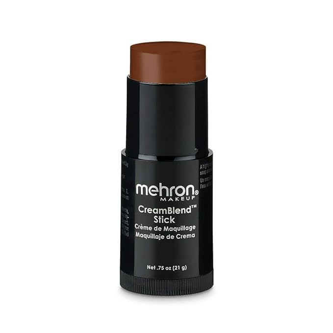 Mehron CreamBlend Stick | Face & Body Paint - Foundation Cream Makeup - Perfect for Halloween - .75 oz (21 g) - Light Cocoa-Velvo Beauty
