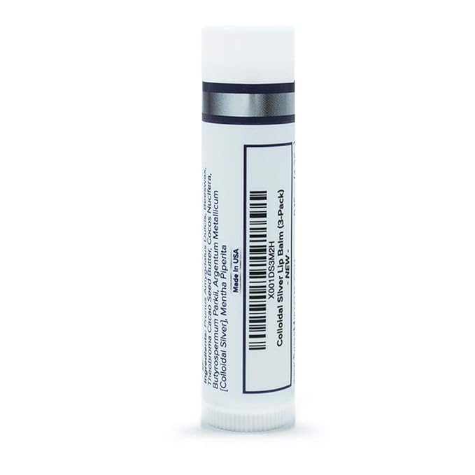 Colloidal Silver Peppermint Lip Balm (1)-Velvo Beauty