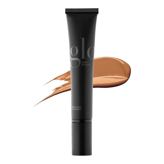 Glo Skin Beauty Satin Cream Foundation Makeup for Face, Cocoa Light - Full Coverage, Semi Matte Finish, Conceal Blemishes & Even Skin Tone-Velvo Beauty