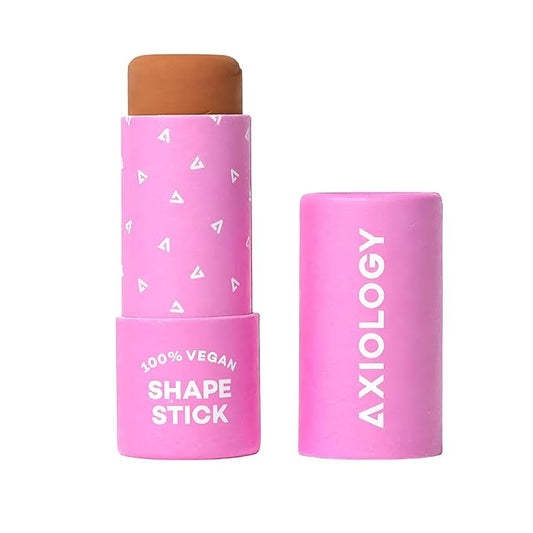 Axiology Shaping Stick for Definition, Bronzing, and Contour Foundation Shape Stick Cream Bronzer Pen Professional Face Shaping & Contouring Buildable Coverage, Long Lasting Shade Cheeks Vegan (Light)-Velvo Beauty