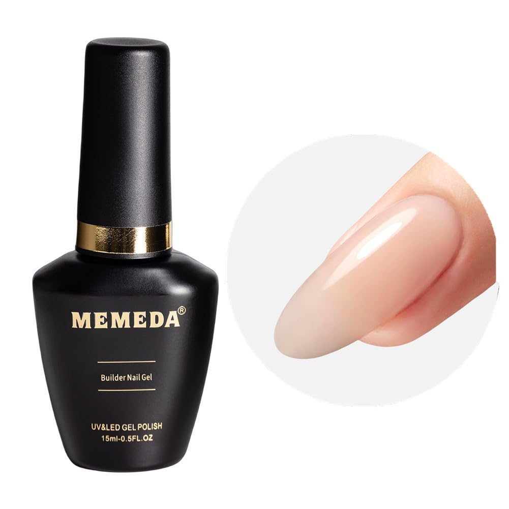 Builder Nail Gel, 7-in-One Clear Builder for Nails, LED Lamp Cured Color Strengthener Thickening Extension Rhinestone Glue Gel Polish in a Bottle for DIY Home Salon Gift-Velvo Beauty