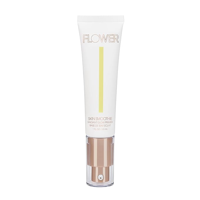FLOWER BEAUTY By Drew Barrymore Skin Smoothie Radiant Glow Primer - Natural + Radiant Finish - Weightless Texture - Antioxidant-Rich + Silky Finish-Velvo Beauty