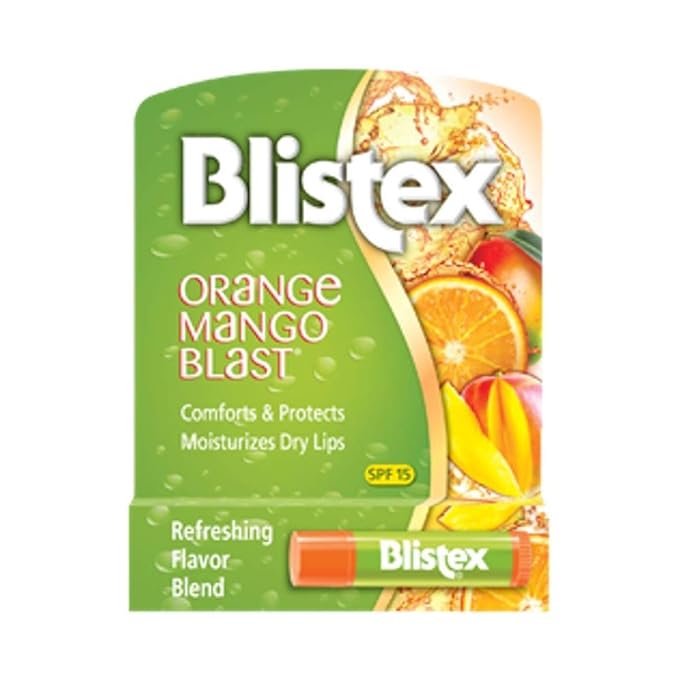 Blistex Lip Protectant SPF 15 Orange Mango Blast.15 oz (Pack of 3)-Velvo Beauty