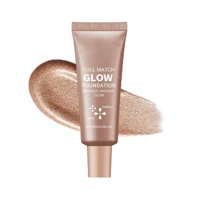Full Match Glow Foundation, Enhance Foundation Natural Glow, Professional Coverage for a Flawless Look (Medium, Large)-Velvo Beauty