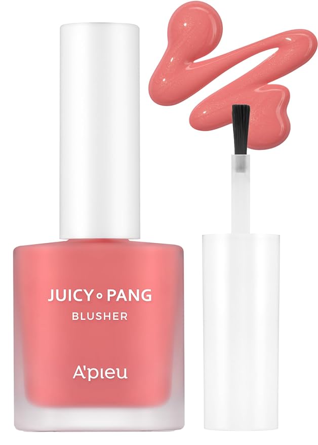 A'PIEU JUICY-PANG WATER BLUSHER (PK04 - Dewey Grapefruit Pearl) Korean Liquid Blush For Cheeks K Beauty Makeup-Velvo Beauty