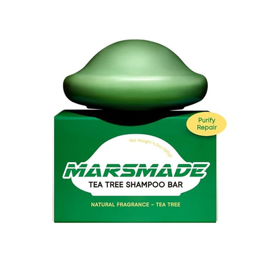 Tea Tree Shampoo Bar 2.0 - Hydrating & Moisturizing Natural Hair Soap Bar Shampoo for Excess Oil Build-Up & Scalp Nourishment - Bathing Soap Solid Shampoo for All Hair Types (120g, 4.23oz)-Velvo Beauty