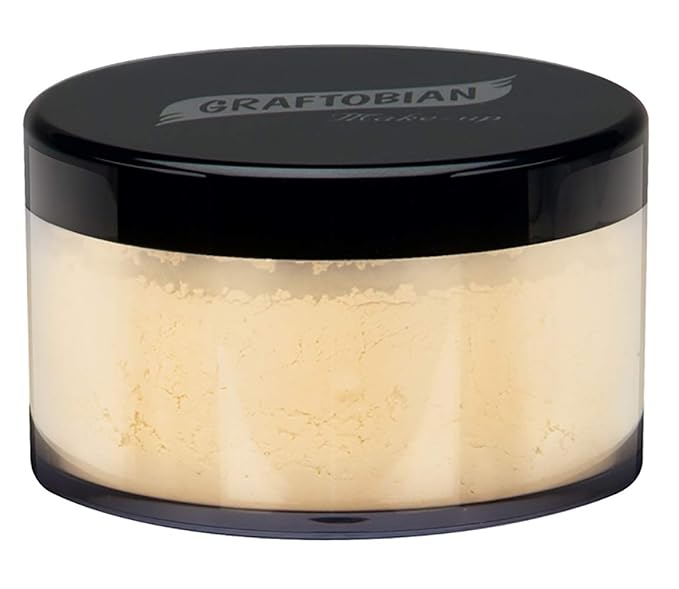 Graftobian HD LuxeCashmere Setting Powder - Banana Creme Pie (0.7 oz) - No Flashback, Matte, Silky Smooth Finish-Velvo Beauty