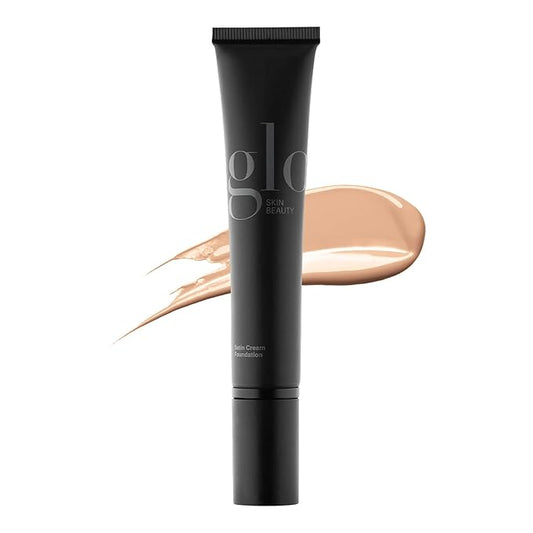 Glo Skin Beauty Satin Cream Foundation Makeup for Face, Natural - Full Coverage, Semi Matte Finish, Conceal Blemishes & Even Skin Tone-Velvo Beauty