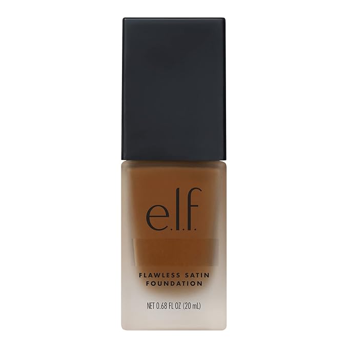 e.l.f. Flawless Finish Foundation, Lightweight & Medium Coverage, Semi-Matte Finish, Nutmeg, 0.68 Fl Oz (20mL)-Velvo Beauty