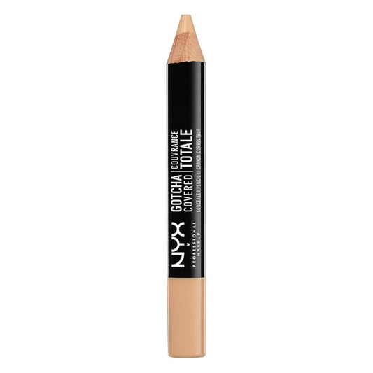 NYX Professional Makeup Gotcha Covered Concealer Pen, Nude Beige, 0.04 Ounce-Velvo Beauty