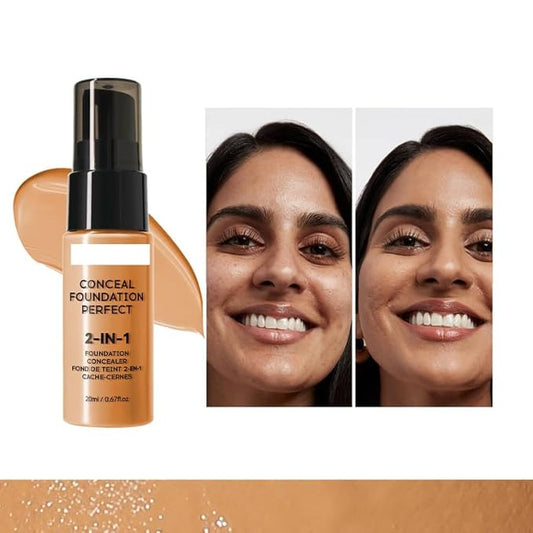 6 Colors Liquid Foundation Long-Lasting,Poreless Liquid Oil Concealer Foundation For All Skin Type,Waterproof & Sweat-Proof,Easy To Push Away,Flawless Finish Foundation,Balanced Skin Color-Velvo Beauty
