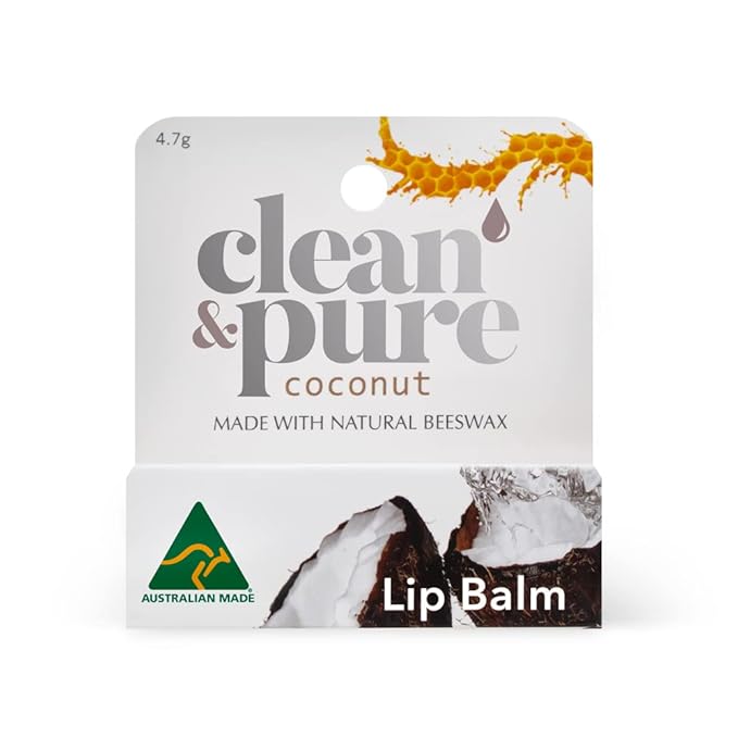 Lip Balm 2-Pack (Coconut) | Manuka Honey Beauty Products | Lip Care Set With 100% All Natural Beeswax and Vitamin E Oil | Flavored Lip Balm for Dry, Chapped Lips-Velvo Beauty