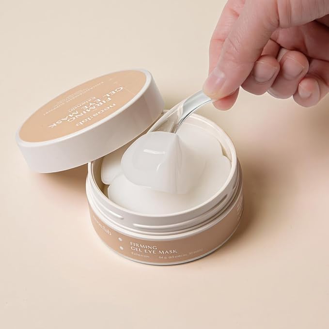 Firming Gel Eye Mask 60ea (30pairs) - Refreshing Hydrogel Eye Patch with Collagen, Peptide, Rice Ceramide, Lactobacillus Ferment for a Firm Eye Area, Reduces Fine Lines, Eye Bags, Puffy Eye-Velvo Beauty