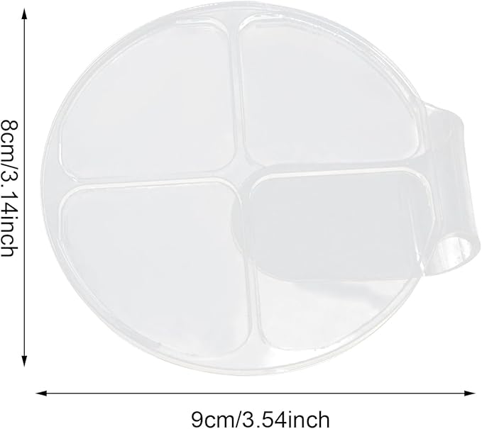 yueton 2PCS Acrylic Makeup Mixing Tray Makeup Palette Spatula Eyeshadow Makeup Hand Palette Nail Art Transparent Palette Hand Makeup Mixing Palette Cosmetic Foundation Dish for Makeup Foundation-Velvo Beauty