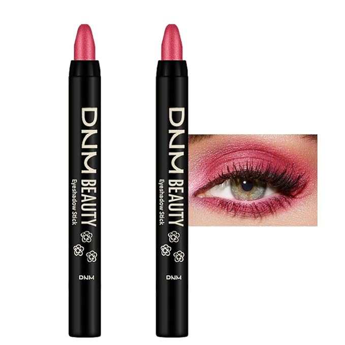 Kaely 2Pcs Cream Eyeshadow Sticks Set for Eyes Waterproof,Red Shimmer Eye shadow Stick Pencil Pen Bulk sombras en crema para ojos 35+35-Velvo Beauty