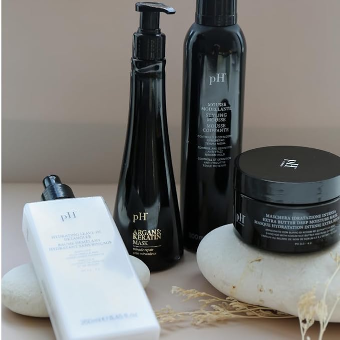 pH PURE HAIR Extra Butter Deep Moisture Hair Mask - Deep Conditioning & Hydrating Mask for Dry Damaged Hair with Vitamin E & Rose Extract - Moisturizing Repair & Frizz Control - 6.7 oz-Velvo Beauty