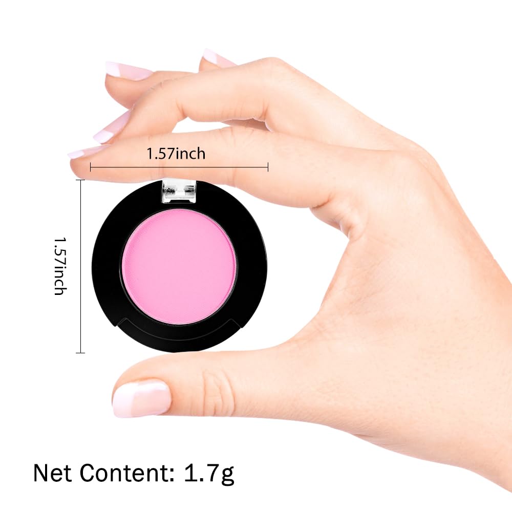 Monochrome Pressed Matte Eyeshadow Palette, Matte Pink Pressed Eyeshadow Waterproof Neutral Powder For Old Women, Mini Eyeshadow, Sombras Para Ojos, Talc, Paraben & Cruelty Free-Velvo Beauty