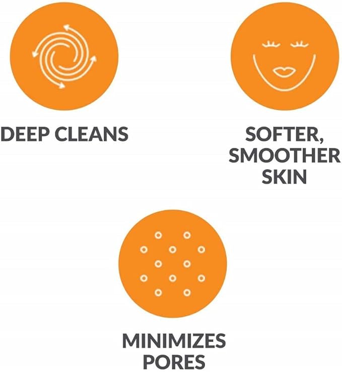 Facial Cleansing Brush Head Replacement Compatible with Clarisonic Mia 1, Mia 2, Mia Fit, Alpha Fit, Smart Profile Uplift and Alpha Fit, 2 Pack Deep Pore Face Brush Head-Velvo Beauty