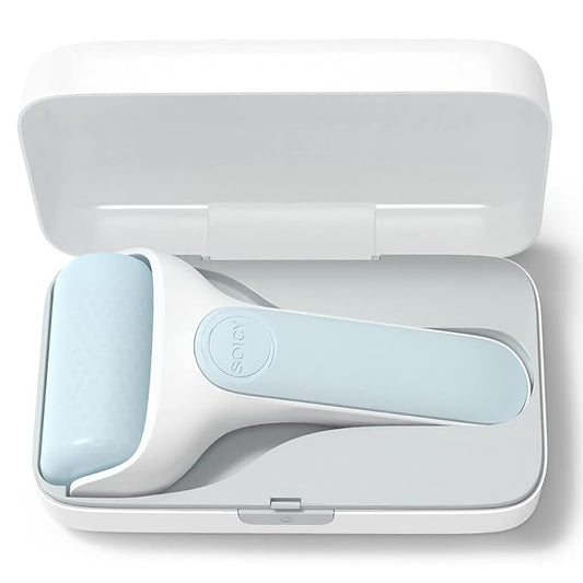 Angel Kiss Ice Roller for Face Eye, Women Gift Idea, Cold Therapy Massager for Reduce Puffiness, Redness, Dark Circles, Tightening Firming, Reduce Wrinkles, Migraine Pain Relief, w/Premium Carry Case-Velvo Beauty