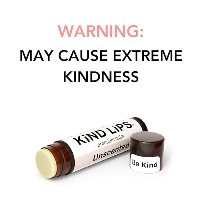 Kind Lips Lip Balm - Nourishing & Moisturizing Lip Care for Dry, Chapped Lips | Infused with Shea Butter & Beeswax | Unscented Pack | 0.15 Oz (Pack of 3)-Velvo Beauty
