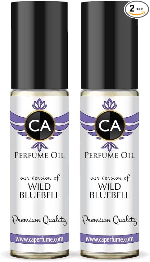 CA Perfume Impression of Wild Bluebell For Women Replica Fragrance Body Oil Dupes Roll-On 0.3 Fl Oz-X2-Velvo Beauty
