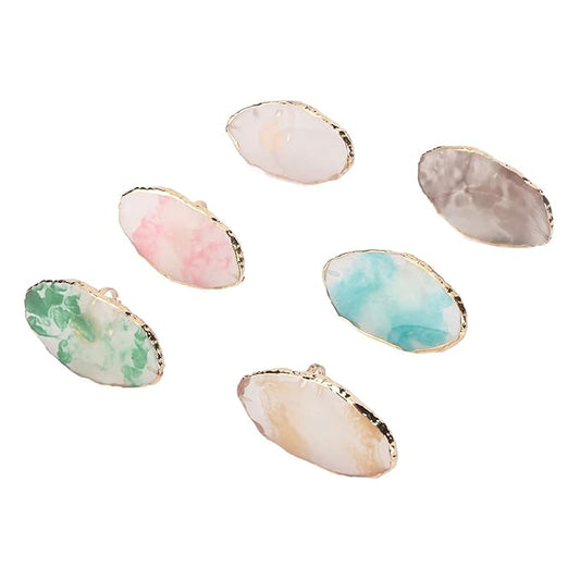 Nail Art Palette, 6pcs Wearable Soft Resin Nail Art Palette Ring, Resin Nail Art Palette Compatiable for Make-Up Beginners and Make-Up Schools-Velvo Beauty