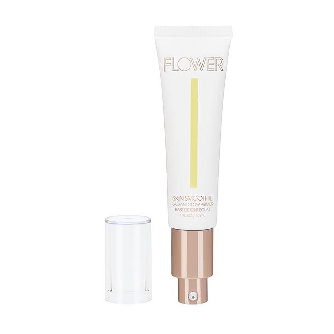 FLOWER BEAUTY By Drew Barrymore Skin Smoothie Radiant Glow Primer - Natural + Radiant Finish - Weightless Texture - Antioxidant-Rich + Silky Finish-Velvo Beauty