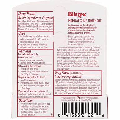 Blistex Lip Oint Bns Size .21z Blistex Lip Ointment .21oz-Velvo Beauty