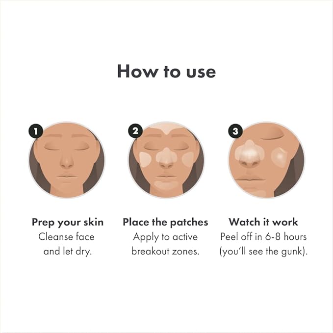 Hero Cosmetics Mighty Patch™ Face Patch - XL Hydrocolloid Face Mask for Acne, 5 Large Pimple Patches for Zit Breakouts on Nose, Chin, Forehead & Cheeks (1 Count)-Velvo Beauty