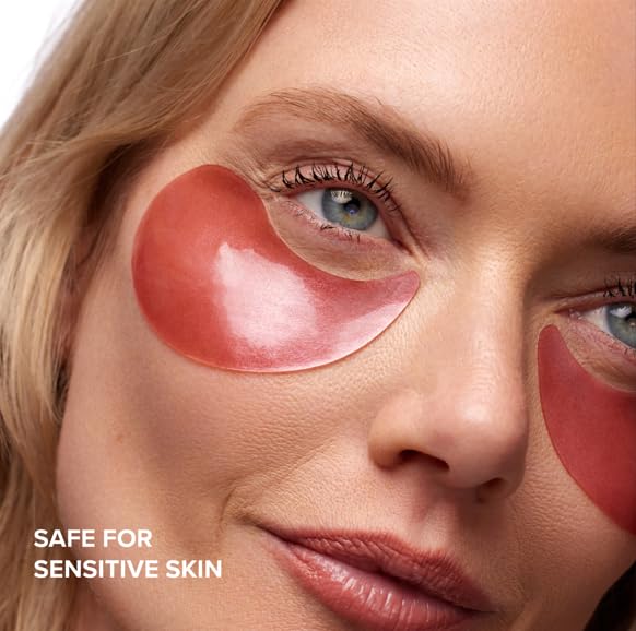 DRMTLGY Brightening Eye Masks (30 Pairs) - Caffeine Eye Masks for Dark Circles and Puffiness with Hyaluronic Acid, Eye Patches for Puffy Eyes-Velvo Beauty