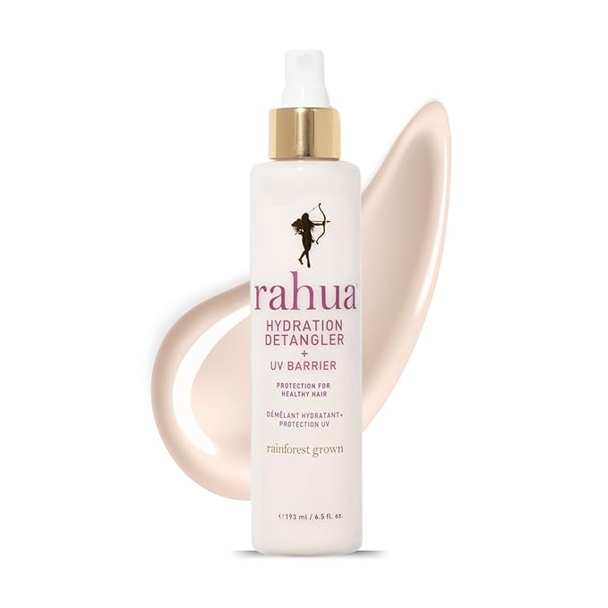 Rahua Hydration Detangler Spray + UV Barrier, 6.5 Fl Oz, Detangling Leave in Hair Care Softens Hair, Smooths Frizz, Supports Breakage & Damage, Conditioning for Brushable Shiny Hair, All Hair Types-Velvo Beauty