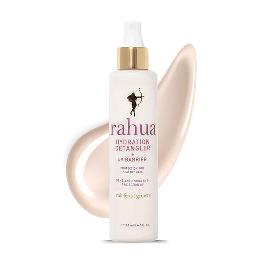 Rahua Hydration Detangler Spray + UV Barrier, 6.5 Fl Oz, Detangling Leave in Hair Care Softens Hair, Smooths Frizz, Supports Breakage & Damage, Conditioning for Brushable Shiny Hair, All Hair Types-Velvo Beauty