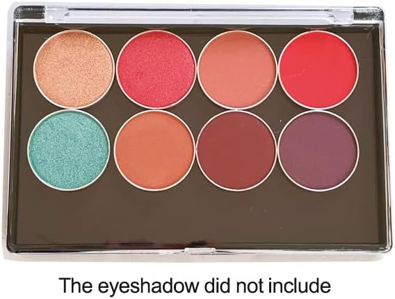 Small Size Empty Magnetic Clear Eyeshadow Light Weight Makeup Palette- Traveling, Depotting palette 4.76 x 3.11-Velvo Beauty