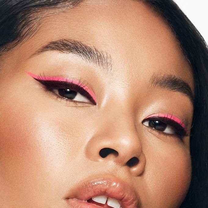 MAKE Beauty Liquid Line Waterproof Liquid Eyeliner Pen. Smudge-Proof Felt Tip for Precise Application of Lines, Wings, and Graphics. Long Lasting Eye Liner - Shade, Meteorite-Velvo Beauty