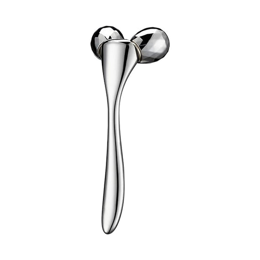 Tekson 3D Metal Face Massage Roller Tool, Facial Sculptor for Reduce Puffiness, Remove Eye Wrinkles (Zine Alloy)-Velvo Beauty