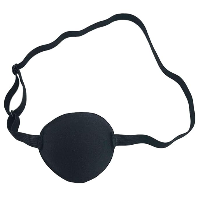Eye Patch Adult Kid's Adjustable Soft and Comfortable Eye Patch Single Eye Mask for Recovery Eye Amblyopia Halloween Party Decoration 3 Pack-Velvo Beauty