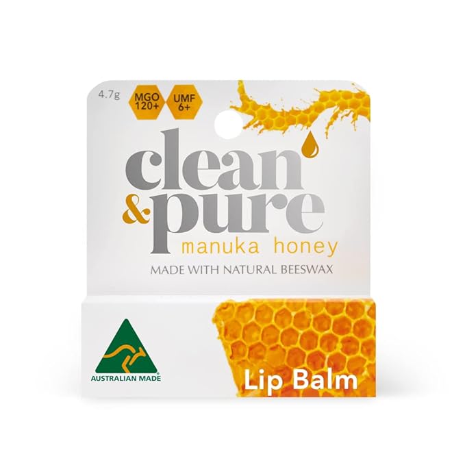 Lip Balm 2-Pack (Manuka Honey) | Manuka Honey Beauty Products | Lip Care Set With 100% All Natural Beeswax and Vitamin E Oil | Flavored Lip Balm for Dry-Velvo Beauty