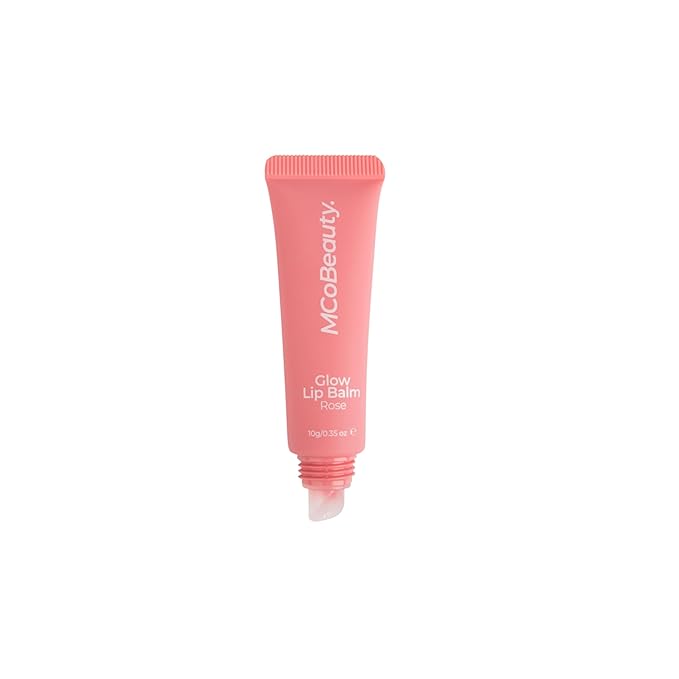 MCoBeauty Glow Lip Balm, Rose, Nourishing Tint for Luscious Lips, Vegan, Cruelty Free Cosmetics-Velvo Beauty